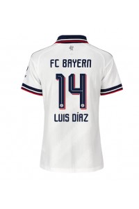 Bayern Munich Luis Diaz #14 Jalkapallovaatteet Naisten Vieraspaita 2026-27 Lyhythihainen